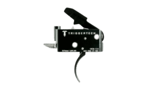 TRIGGERTECH AR15 ADAPTABLE PVD BLACK CURVED TRIGGER