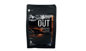 OPERATOR COFFEE - 1 MINUTE OUT ESPRESSO WHOLE BEAN 12 OZ BAG