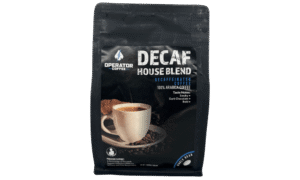 OPERATOR COFFEE - HOUSE BLEND DECAFFEINATED WHOLE BEAN 12 OZ