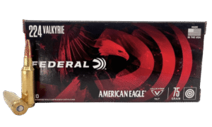 FEDERAL AMERICAN EAGLE 224 VALKYRIE 75GR TOTAL METAL JACKET 20RND
