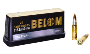 BELOM AMMO 7.62X39 123GR FMJ 20RND BOX