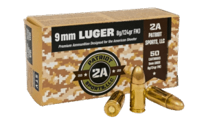 PATRIOT SPORTS  9MM LUGER 124GR FMJ 50RND BOX